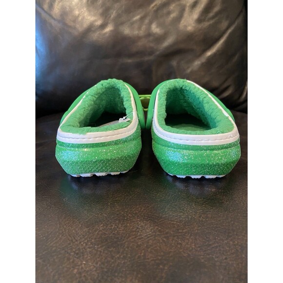 NWT Crocs Classic Lined Holiday Christmas Elf Fur Lined Clogs Shoes Size M5/W7 - Picture 5 of 6